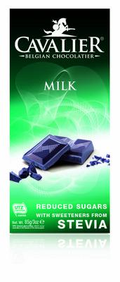 Cavalier Chocolade milk met stevia extract 85g