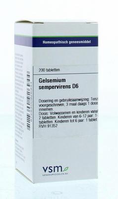 Vsm Gelsemium Sempervirens D6 200Tb vsm kopen in de aanbieding Vsm Gelsemium Sempervirens D6 200Tb vsm kopen in de aanbieding