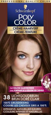 Poly Color Creme Haarverf 38 Licht Goudbruin 90Ml poly color kopen in de aanbieding Poly Color Creme Haarverf 38 Licht Goudbruin 90Ml poly color kopen in de aanbieding