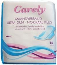Carely Maandverband Ultra Dun Normaal 14St carely kopen in de aanbieding Carely Maandverband Ultra Dun Normaal 14St carely kopen in de aanbieding