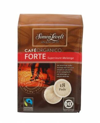 Simon Levelt Cafe Organico Forte Pads 18Pads simon levelt kopen in de aanbieding Simon Levelt Cafe Organico Forte Pads 18Pads simon levelt kopen in de aanbieding