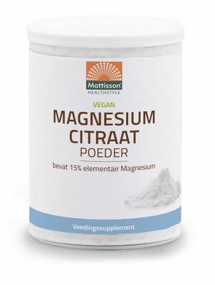 Mattisson Magnesium citraat poeder 15% 200g