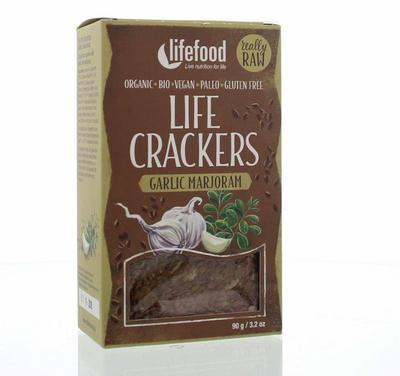 Lifefood Life crackers knoflook marjolein bio 90g