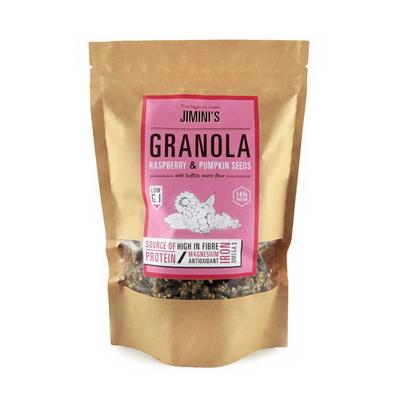 Jiminis Muesli Framboos Cranberry Pompoenpit 250G jiminis kopen in de aanbieding Jiminis Muesli Framboos Cranberry Pompoenpit 250G jiminis kopen in de aanbieding