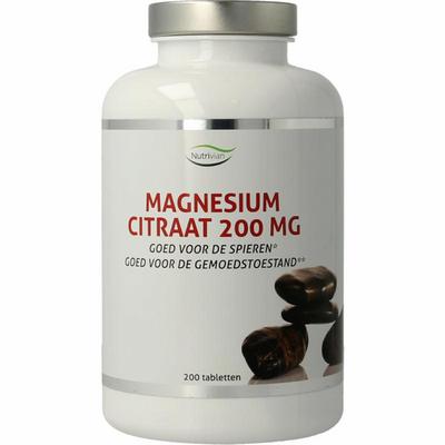 Nutrivian Magnesium citraat 200 mg 200tb