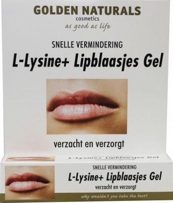 Golden Naturals L-Lysine+ lipblaasjes gel tube 15ml