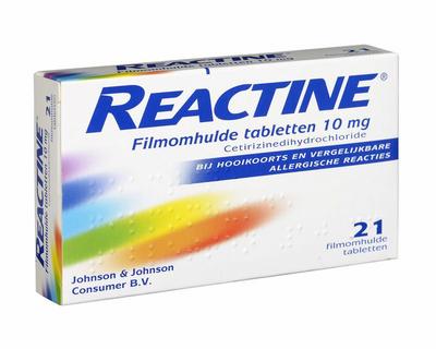Reactine Anti histamine 10 mg 21tb