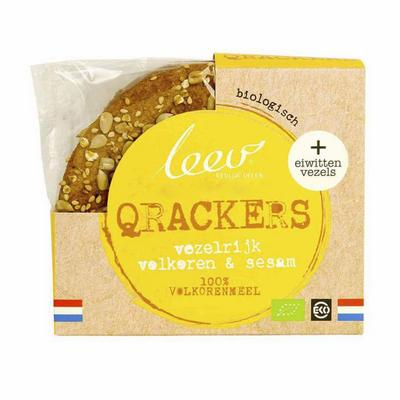 Leev Bio Oerrr Qrackers 100 Vezelrijk Volkoren Sesam 175G leev kopen in de aanbieding Leev Bio Oerrr Qrackers 100 Vezelrijk Volkoren Sesam 175G leev kopen in de aanbieding