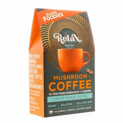 Superfoodies Mushroom coffee relax 10 gram zakjes bio 10st