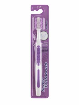 Bettertoothbrush Tandenborstel premium soft paars 1st