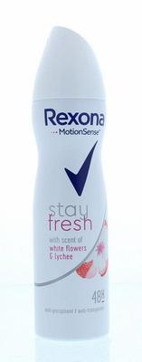 Rexona Deodorant spray stay fresh white flowers & lychee 150ml