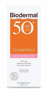 Biodermal Zonnemelk SPF50+ gevoelige huid 200ml