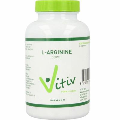 Vitiv L Arginine 500 mg 100ca