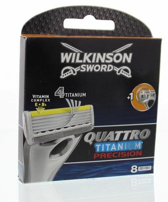 Wilkinson Quattro Titanium Precision 8 Stuks 4E 8St wilkinson kopen in de aanbieding Wilkinson Quattro Titanium Precision 8 Stuks 4E 8St wilkinson kopen in de aanbieding